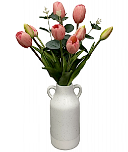 Faux Farmhouse Tulips